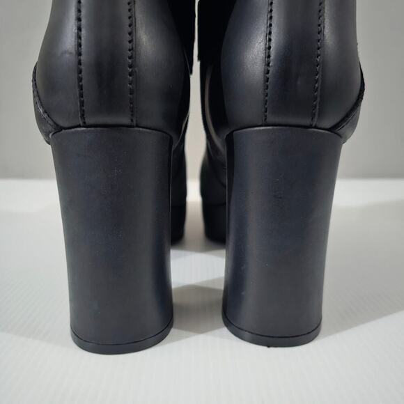 Jeffrey Campbell Amuse Ankle Boot Womens 10 Black Leather Platform High Heel - Picture 9 of 16